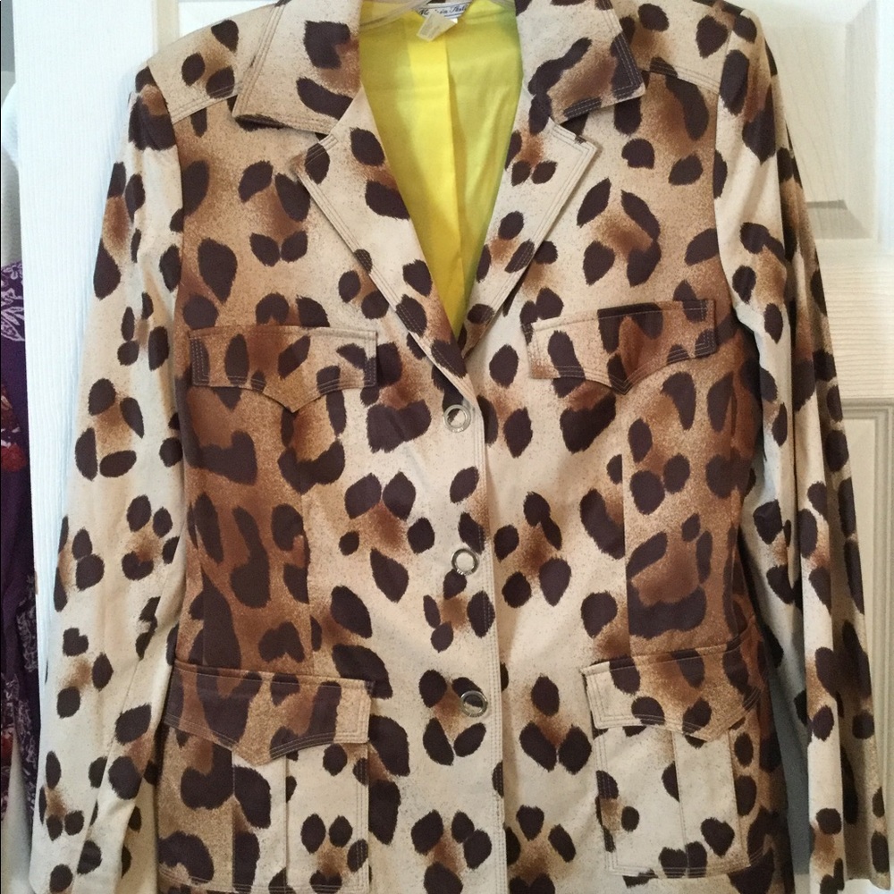 GIANNI VERSACE COUTURE CHEETAH LEOPARD JACKET BLAZER, NEW - Picture 13 of 13